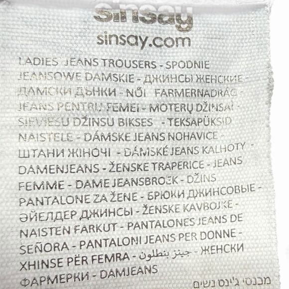 Sinsay Mom Fit Jeans Black Women’s US Sz 10 High Rise Straight Leg - Picture 5 of 12